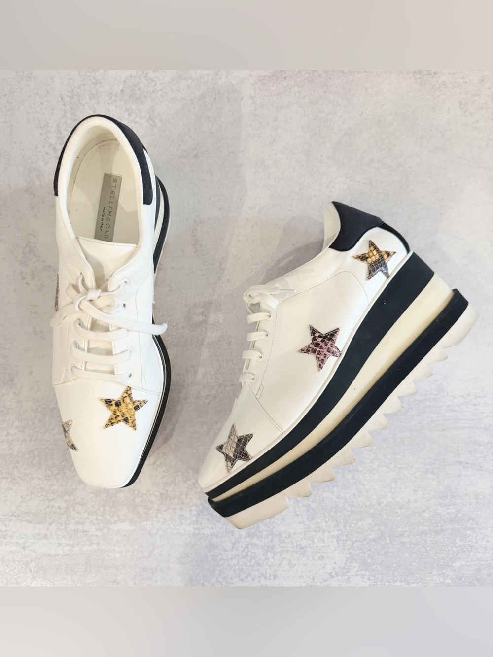 Stella McCartney Elyse star platform oxfords